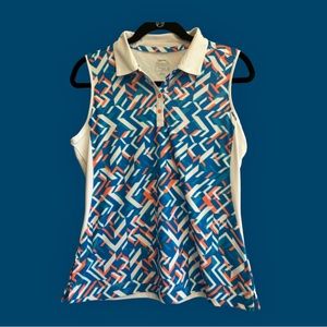 Slazenger golf polo, sleeveless, white, snap front, size medium ⛳️